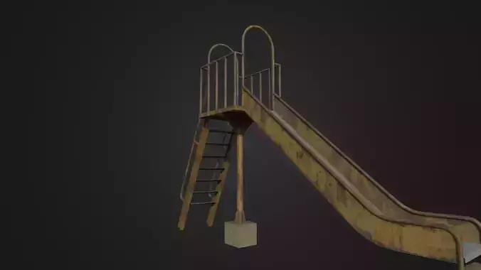 Old Worn Japanese Slide