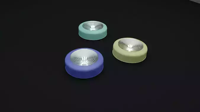 Small Desk Light Low-poly 3D model