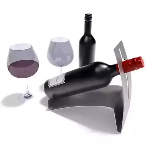 Highly Polished Wine Bottle Holder