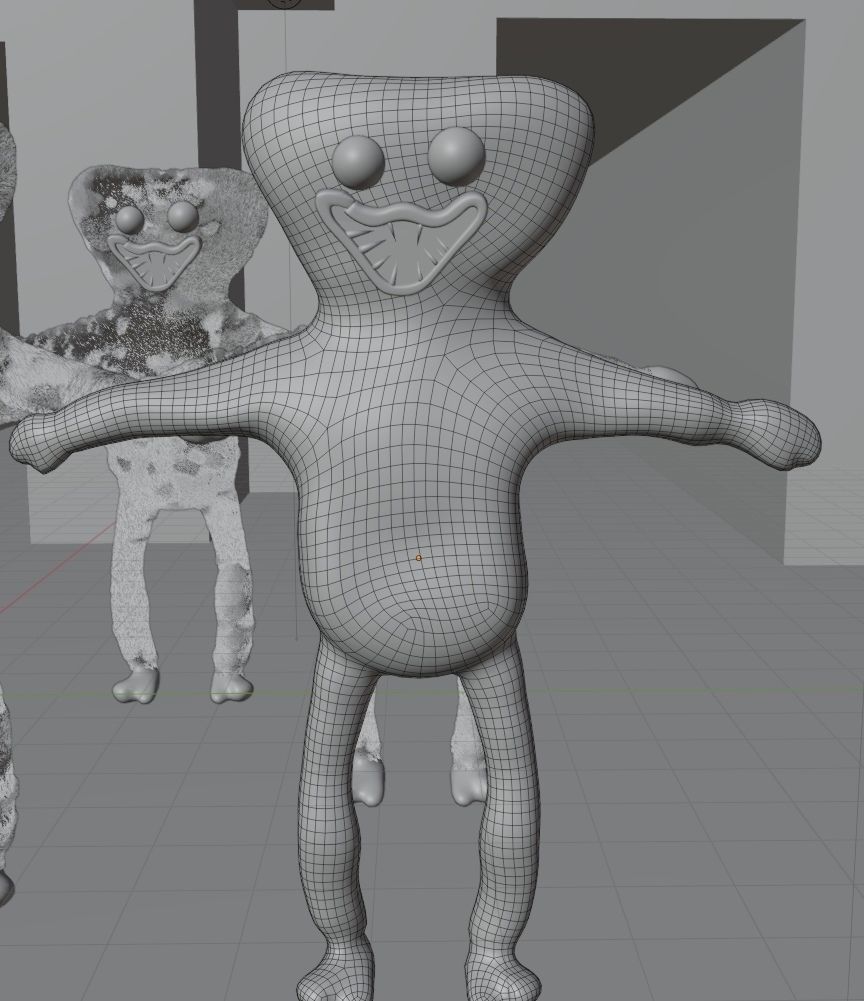 Wicked plush toy hagi wagi or hagi vagi different colors 3D model_2