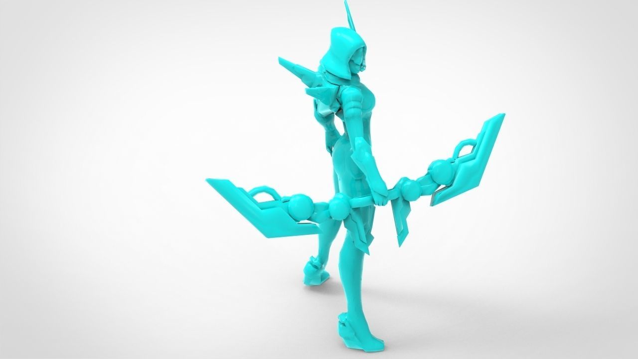 PROJECT Ashe - League of Legends 3D print model_9