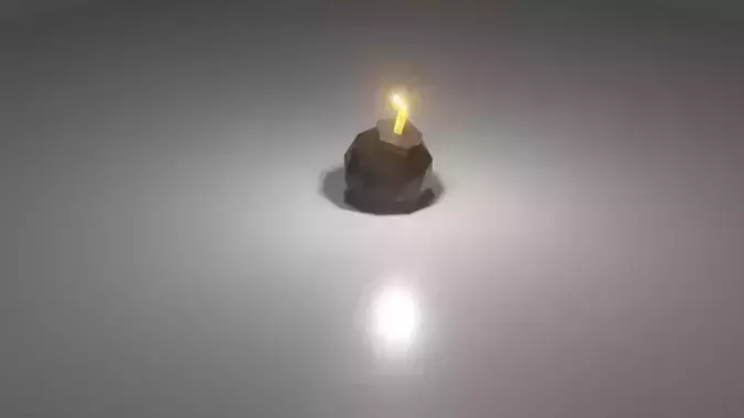 Low poly bomb candle