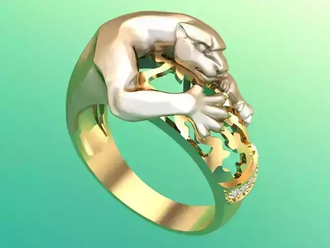 Leopard rings - Cheetah ring - Panther ring - Men ring