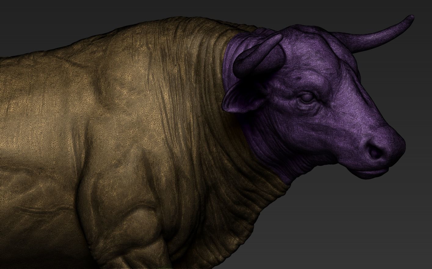 Bull Statue 3D print model_20