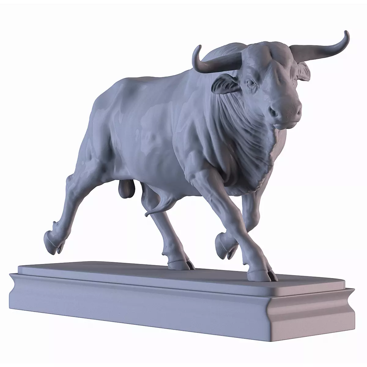 Bull Statue 3D print model_0