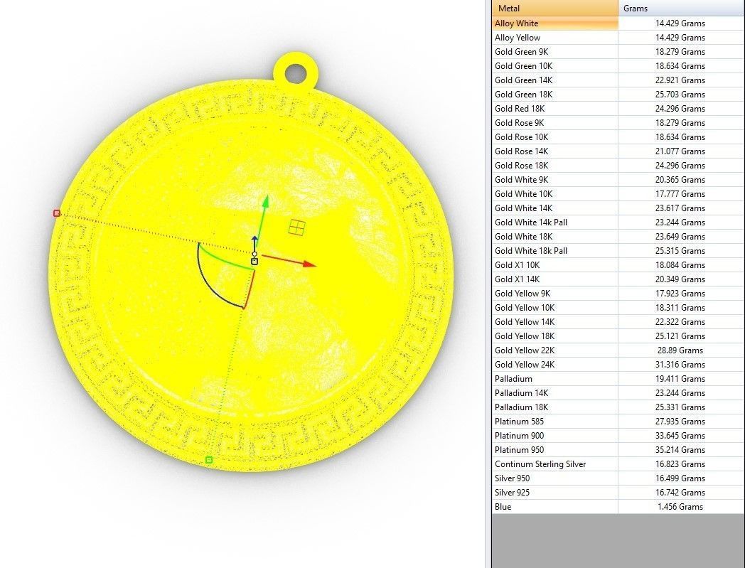 athena goddess pendant 3 versions 3D print model_8