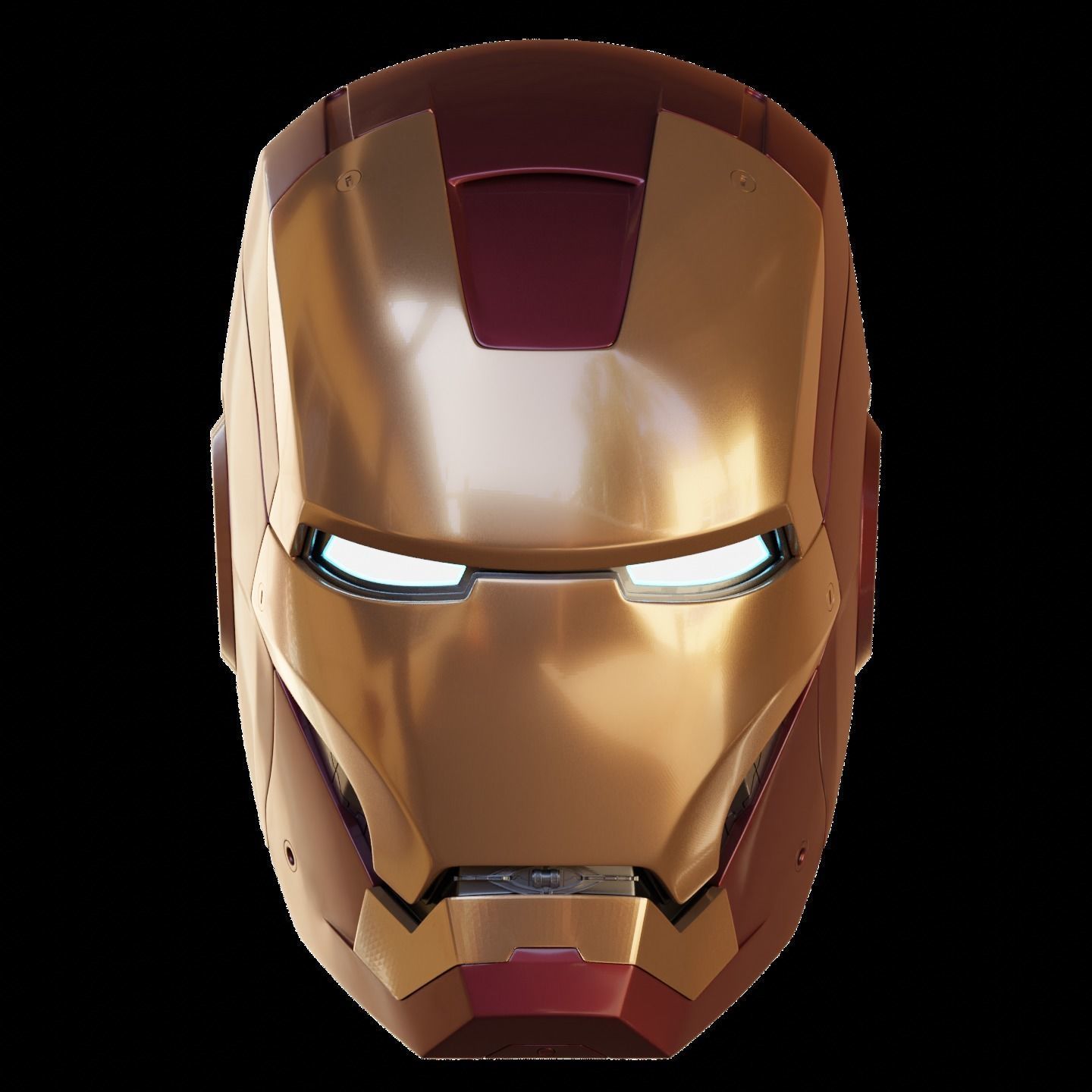 Ironman Mark 3 Helmet 3D Printable Model with Interior Details 3D print model_10