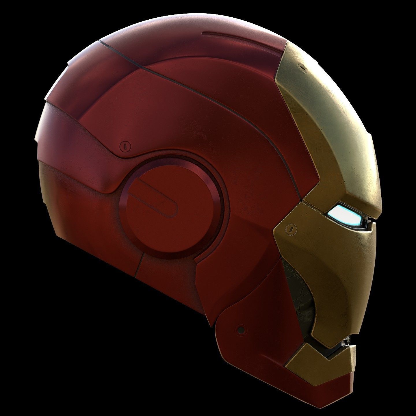 Ironman Mark 3 Helmet 3D Printable Model with Interior Details 3D print model_4