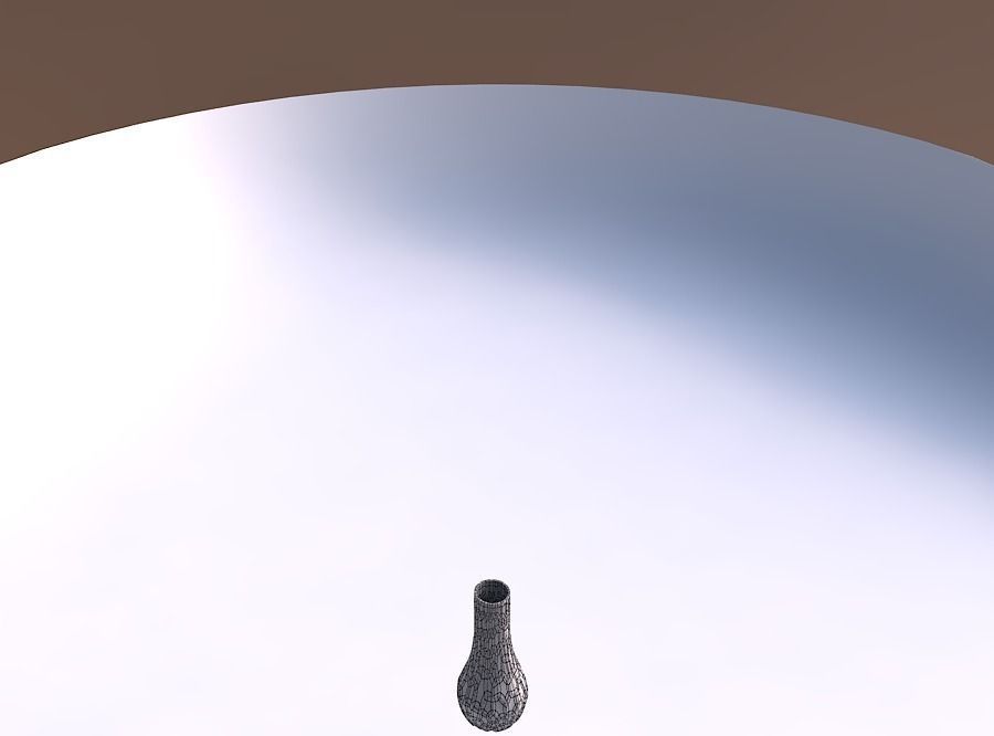 Vase curved 2 with organic dents 3D print model_5