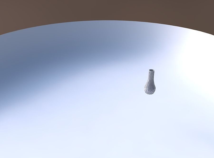 Vase curved 2 with organic dents 3D print model_3