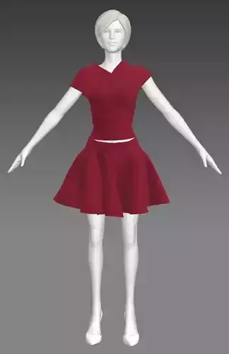 Woman Clothing A-Pose 518