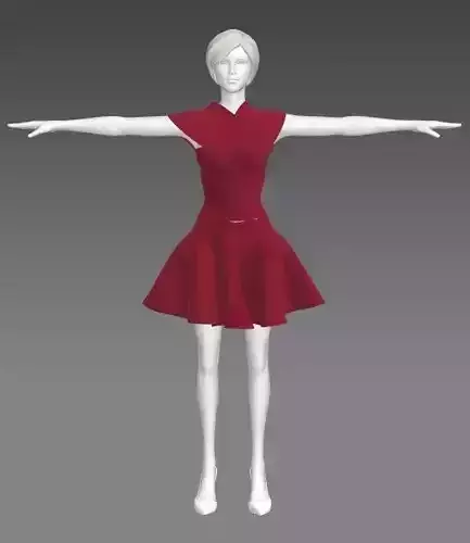 Woman Clothing T-Pose 519