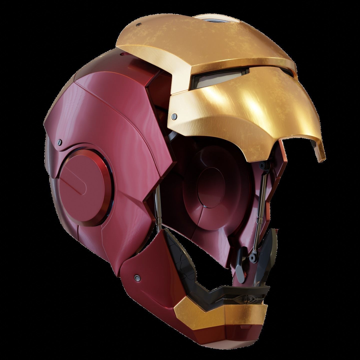 Ironman Mark 7 AND 8 Helmet 3D Printable Model with Inner Detail 3D print model_9