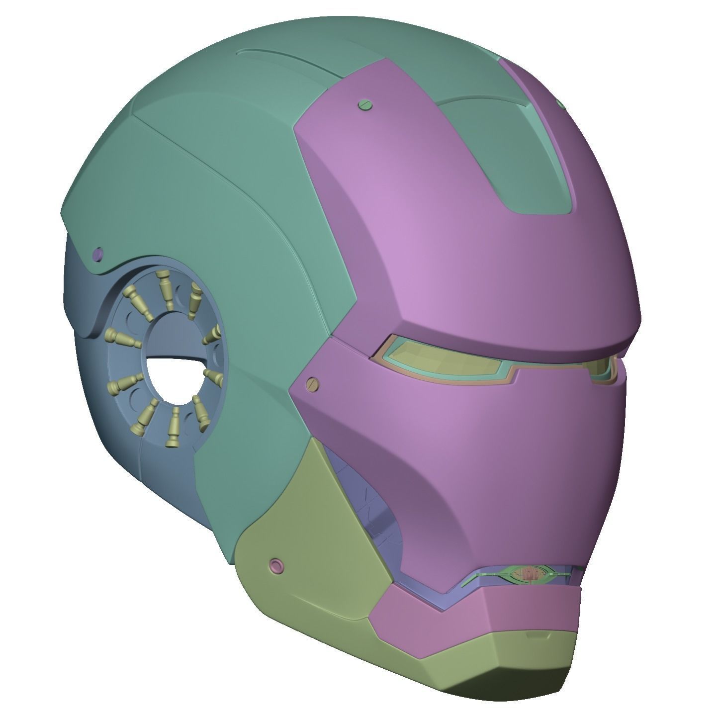 Ironman Mark 7 AND 8 Helmet 3D Printable Model with Inner Detail 3D print model_17