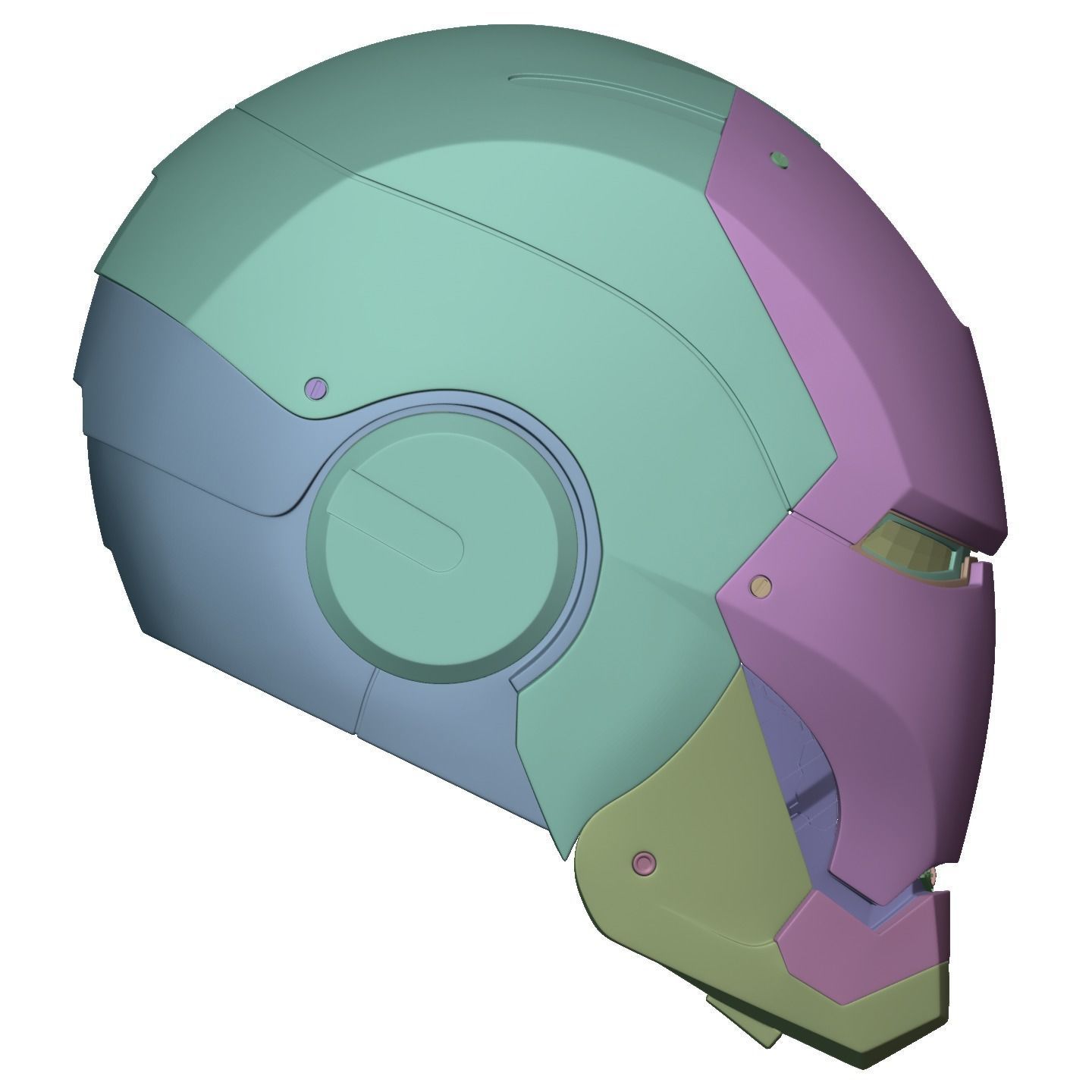 Ironman Mark 7 AND 8 Helmet 3D Printable Model with Inner Detail 3D print model_14