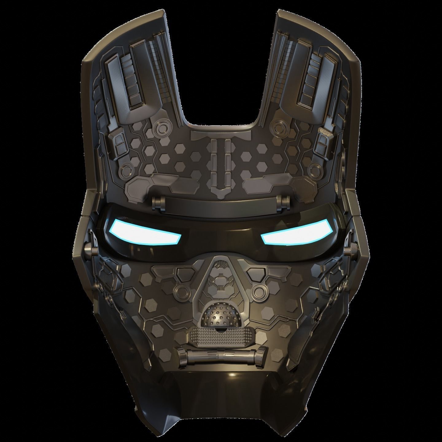 Ironman Mark 7 AND 8 Helmet 3D Printable Model with Inner Detail 3D print model_3