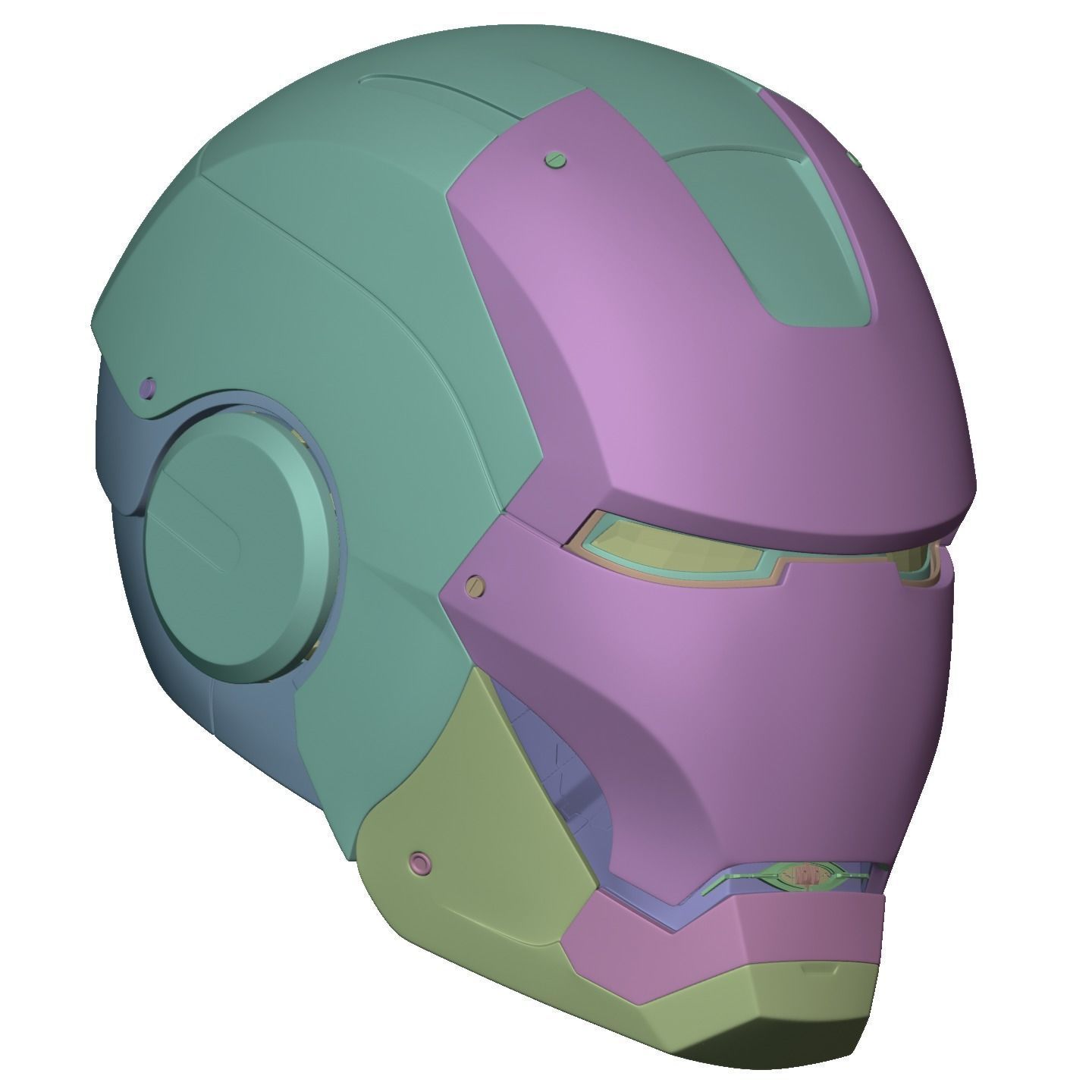 Ironman Mark 7 AND 8 Helmet 3D Printable Model with Inner Detail 3D print model_13