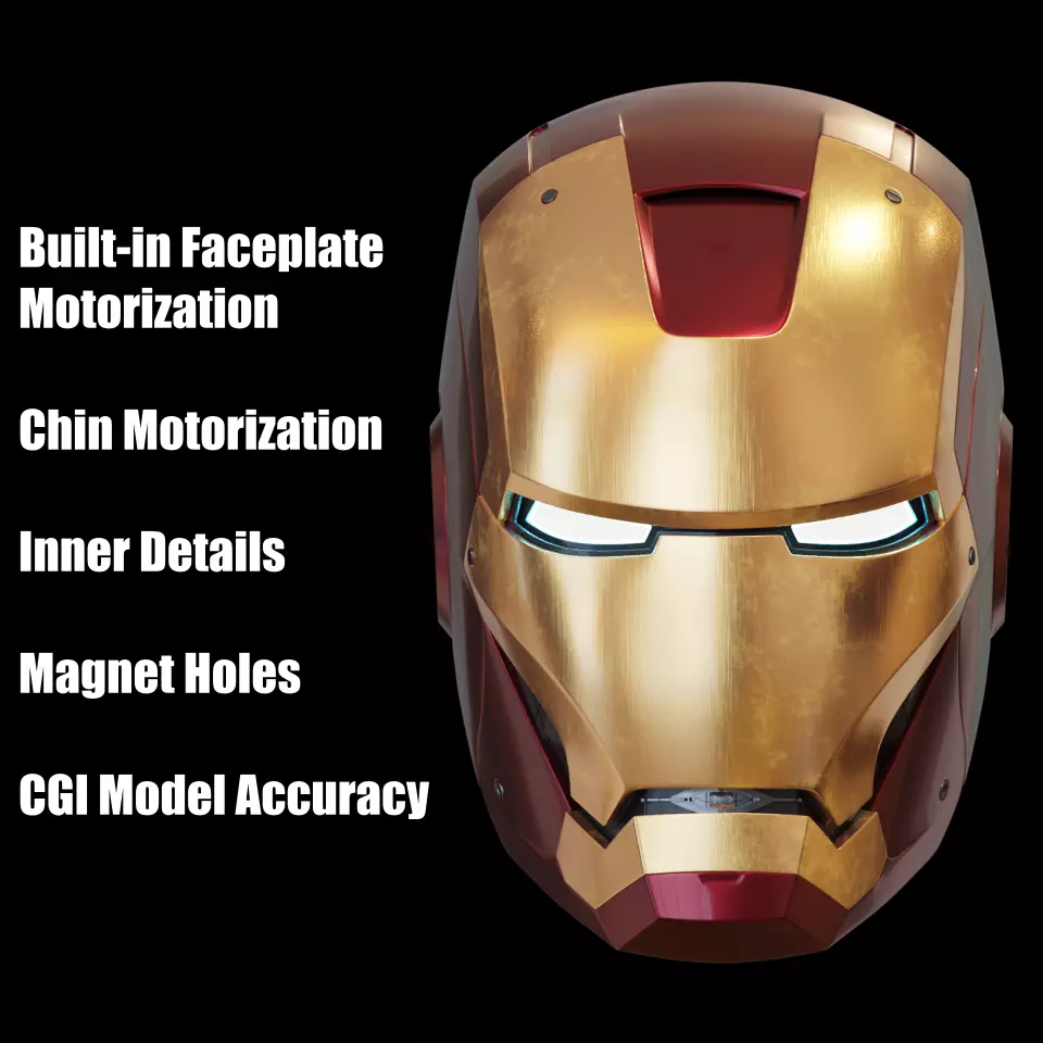 Ironman Mark 7 AND 8 Helmet 3D Printable Model with Inner Detail 3D print model_0