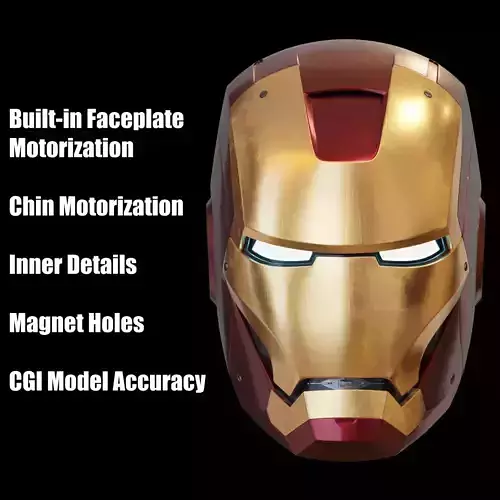 Ironman Mark 7 AND 8 Helmet 3D Printable Model with Inner Detail 3D print model