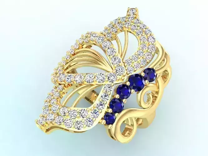 Butterfly Rings - Diamond Rings - Womens Rings