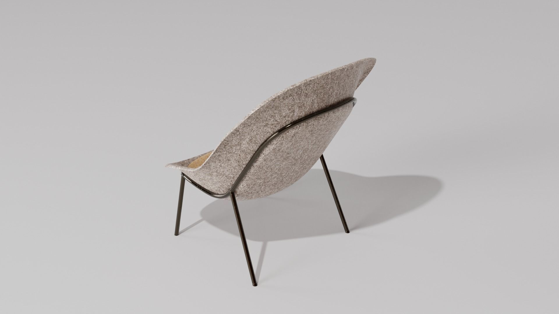 Nook PET Felt Lounge Chair by De Vorm 3D model CGTrader