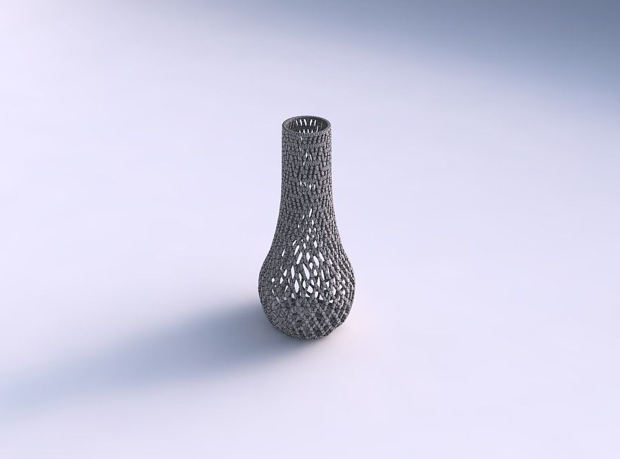 Vase curved 2 with lattice tiles 3D print model_5