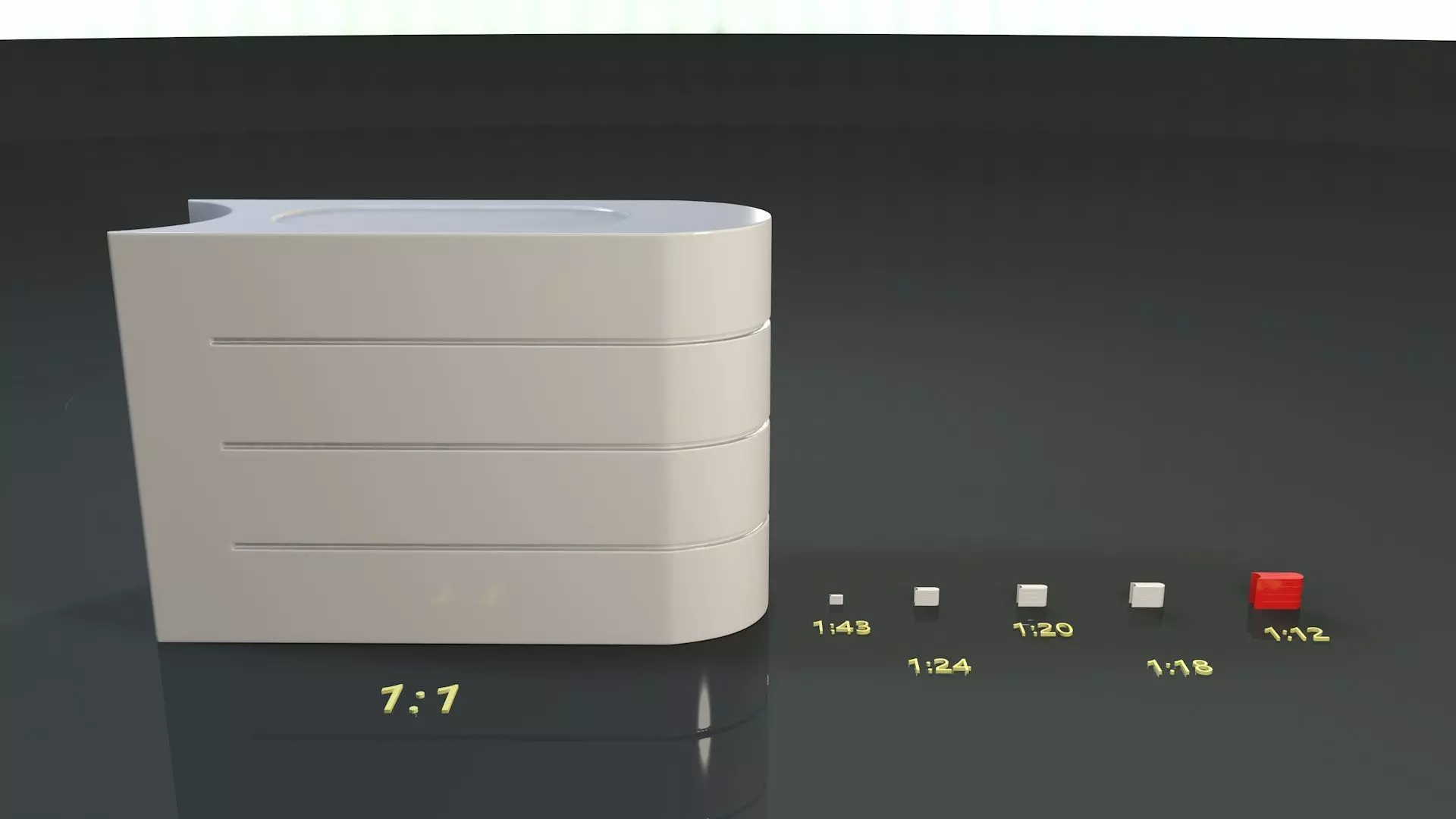 Tecpro Barrier 3D Print 1 is to 12 scale model 3D print model