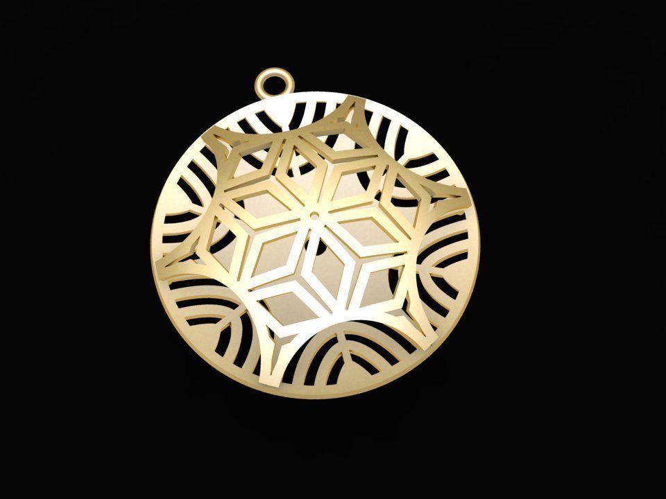 3D Jewelry Set Hexagon Geometric Ring Earrings Bracelet Pen 2128 3D print model_7