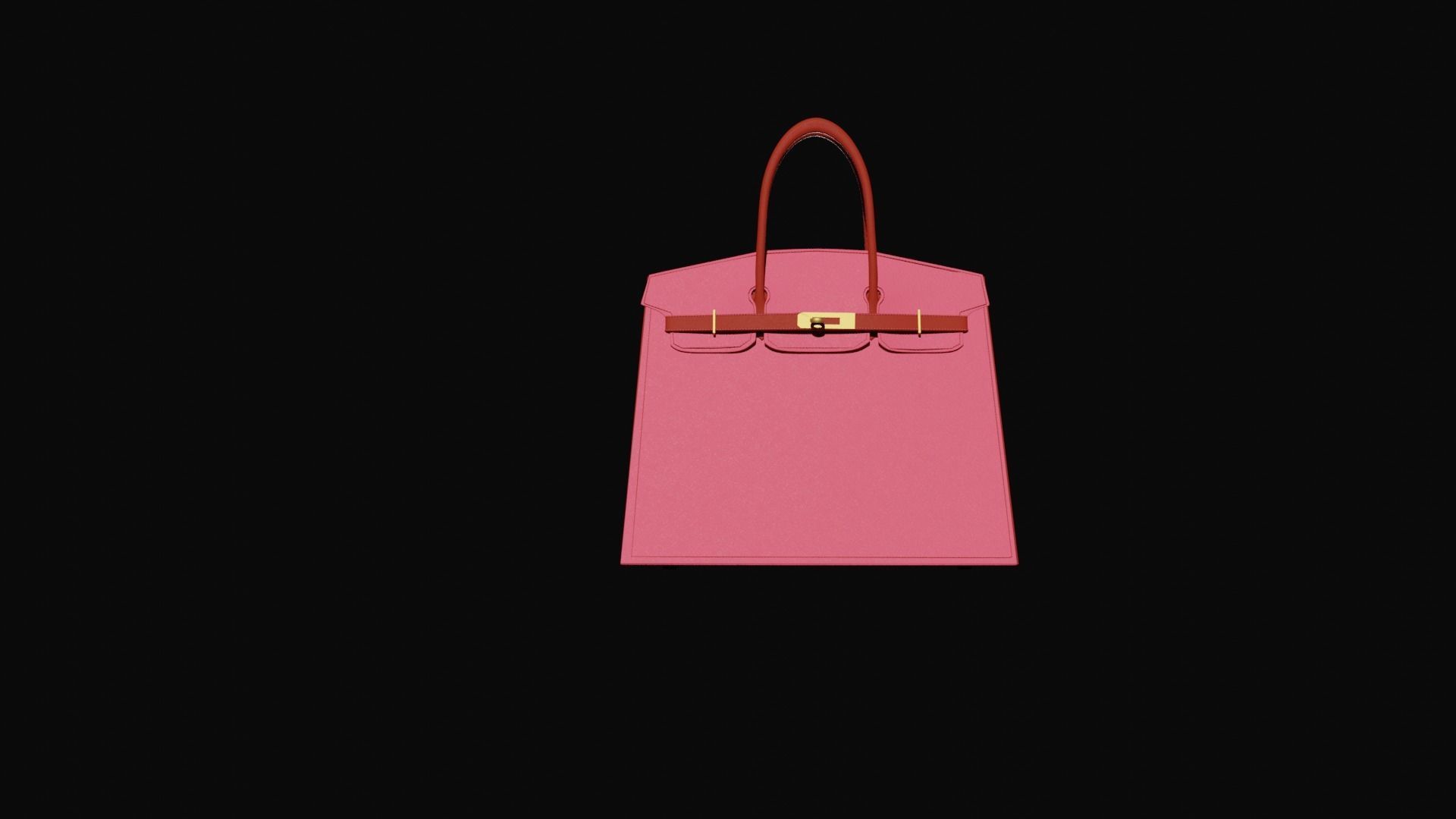 Hermes Birkin 3D model_2