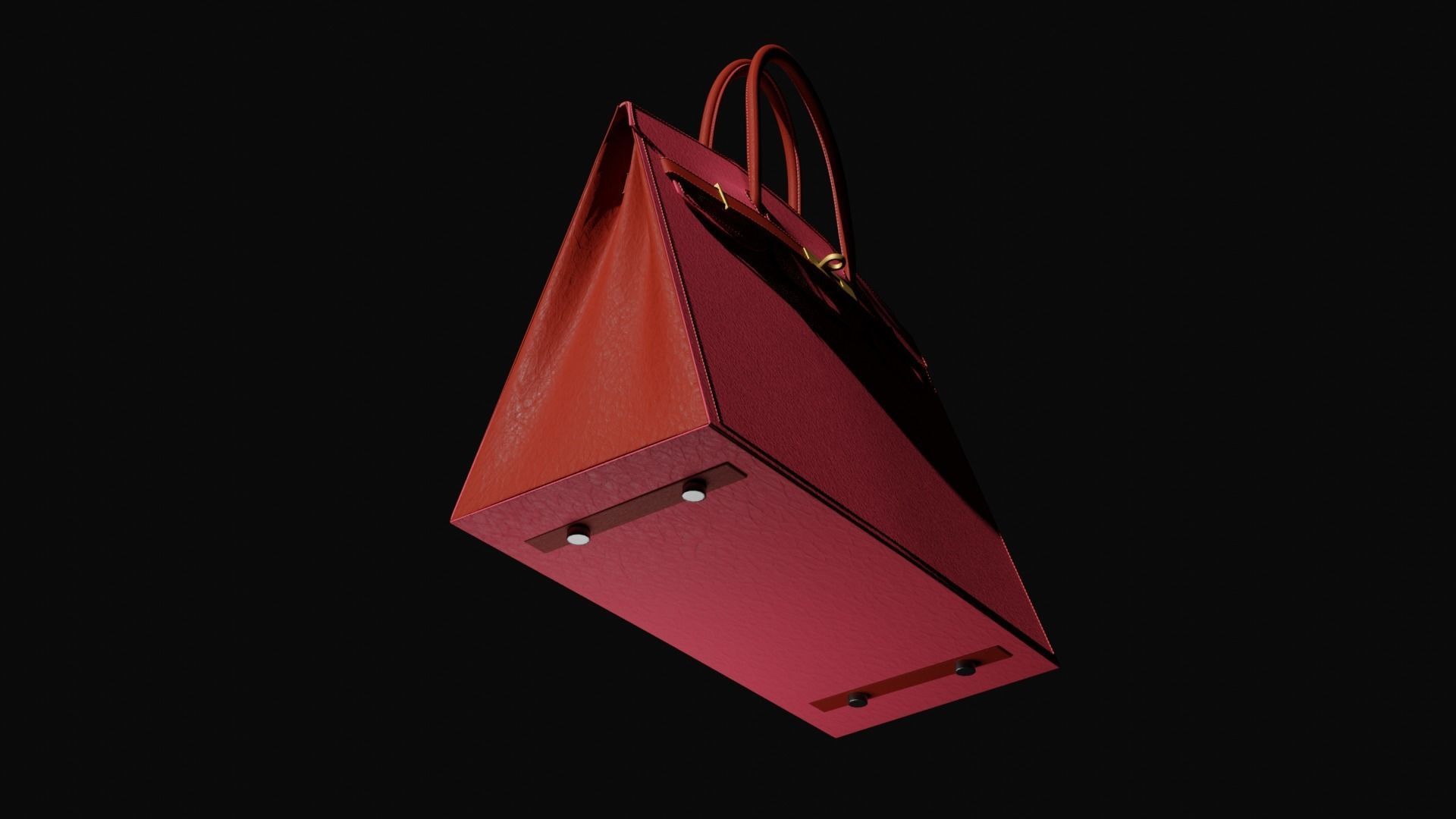 Hermes Birkin 3D model_4