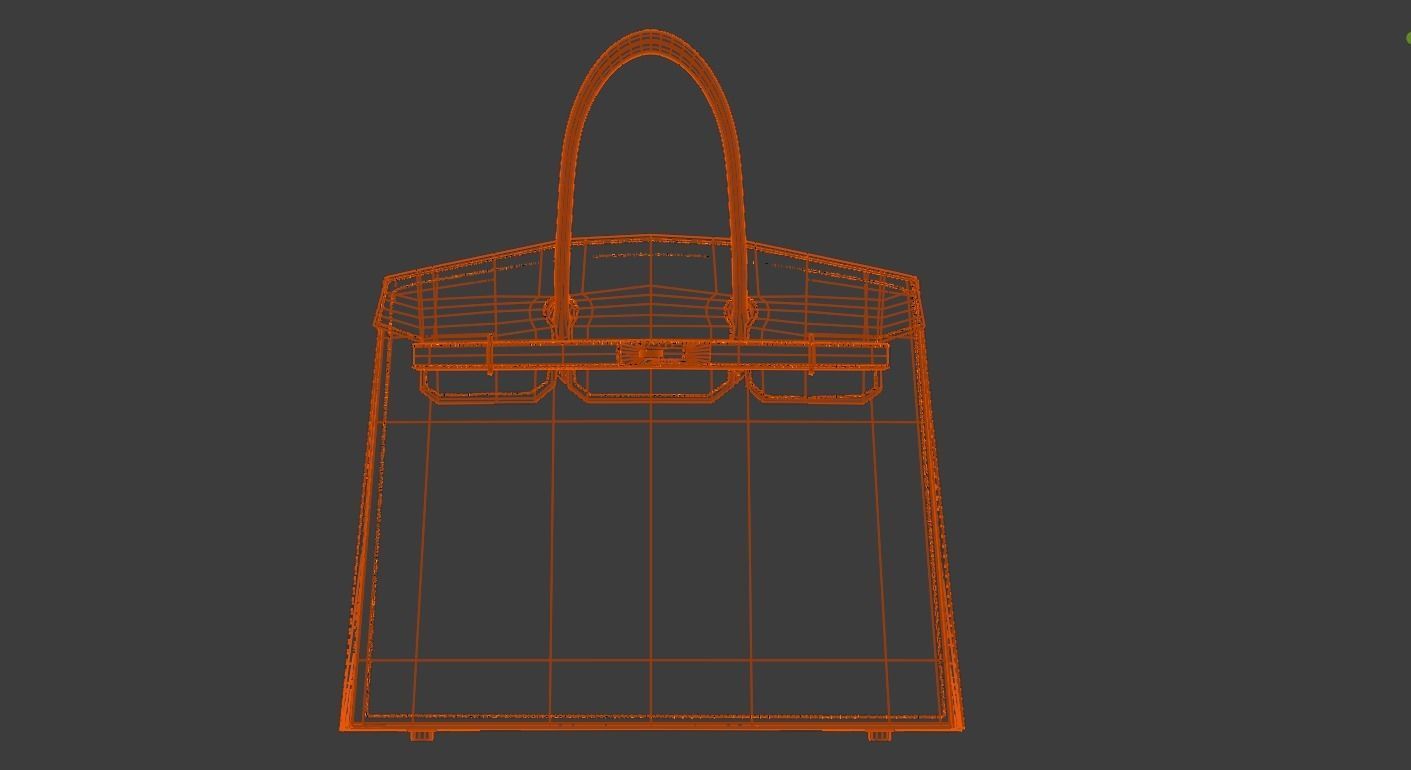 Hermes Birkin 3D model_6