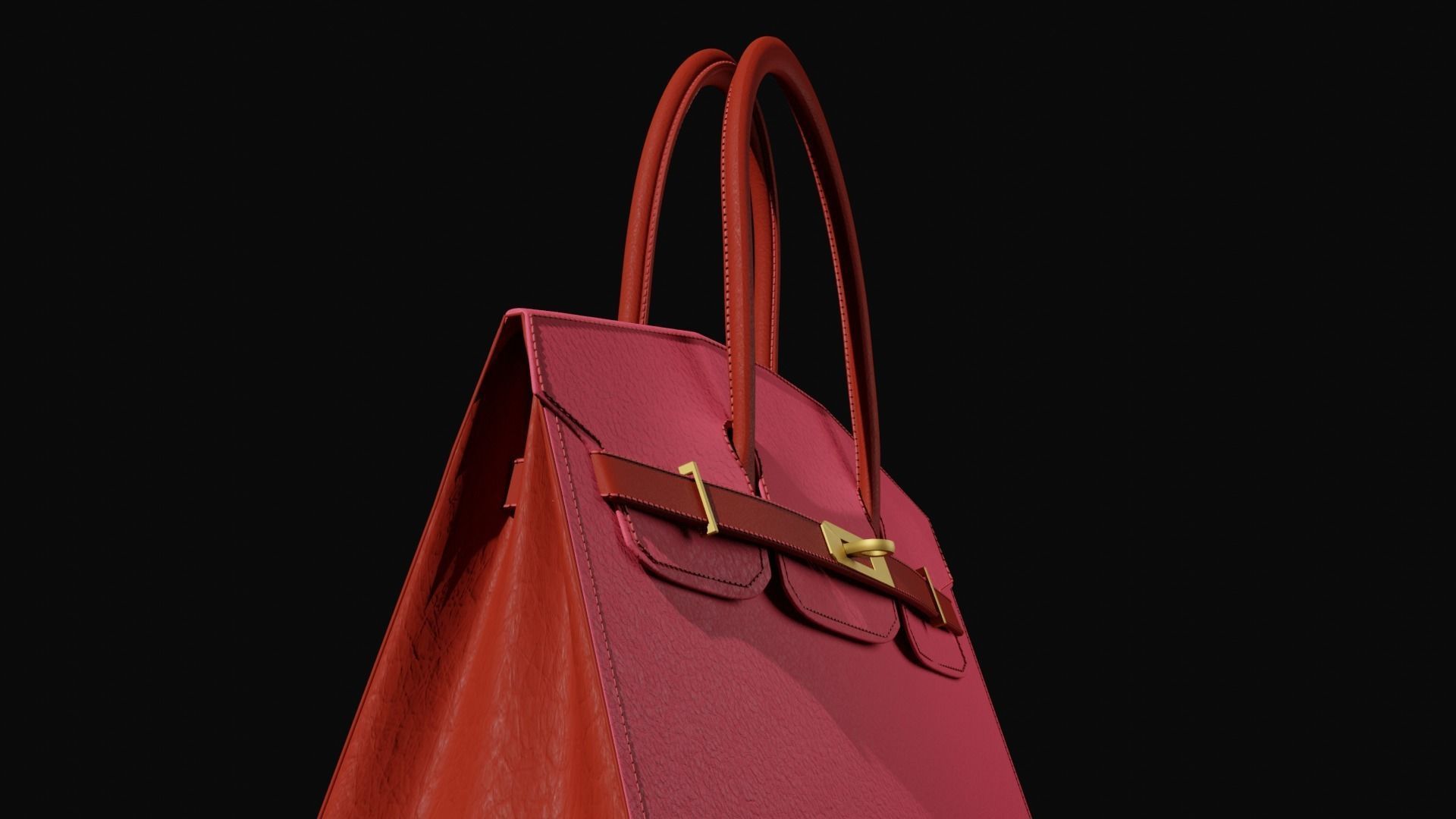 Hermes Birkin 3D model_1