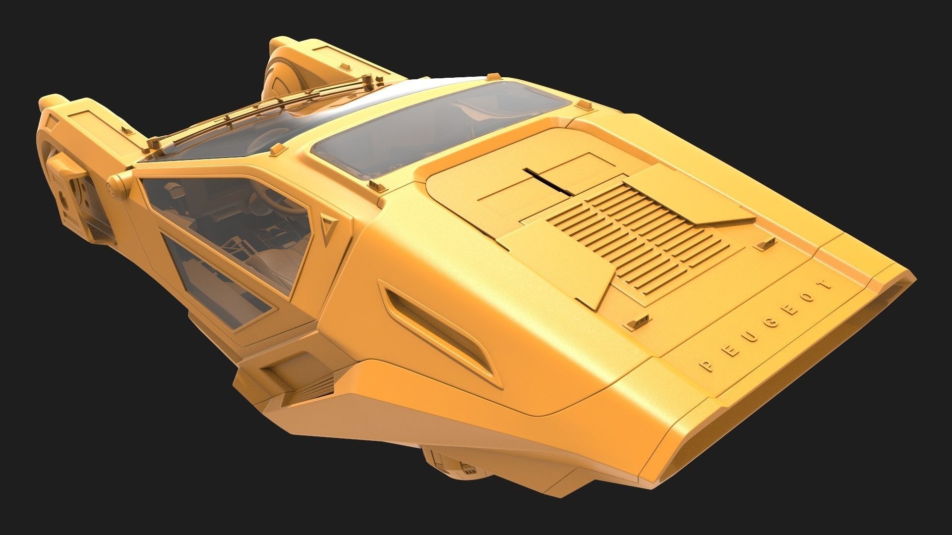 K Spinner - Blade Runner 2049 Fan Art 3D model_5