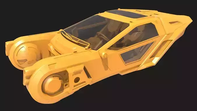 K Spinner - Blade Runner 2049 Fan Art 3D model