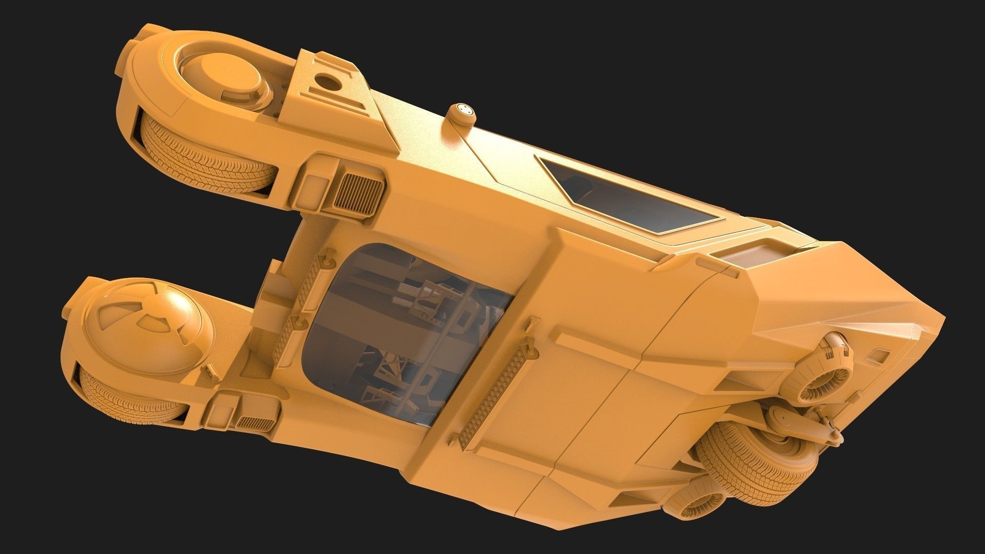 K Spinner - Blade Runner 2049 Fan Art 3D model_4