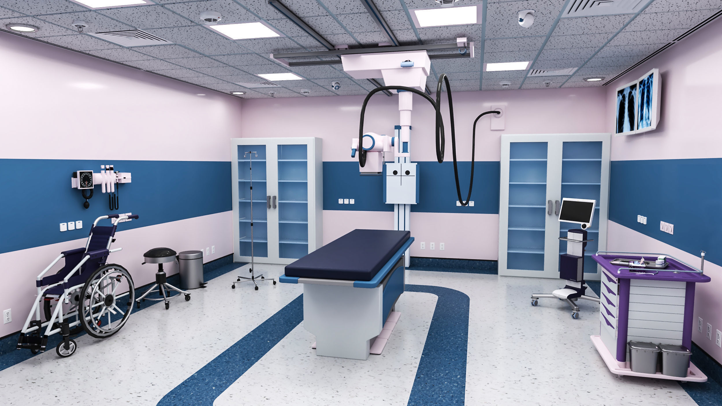Doctors Office-X-Ray Room 3D model_1