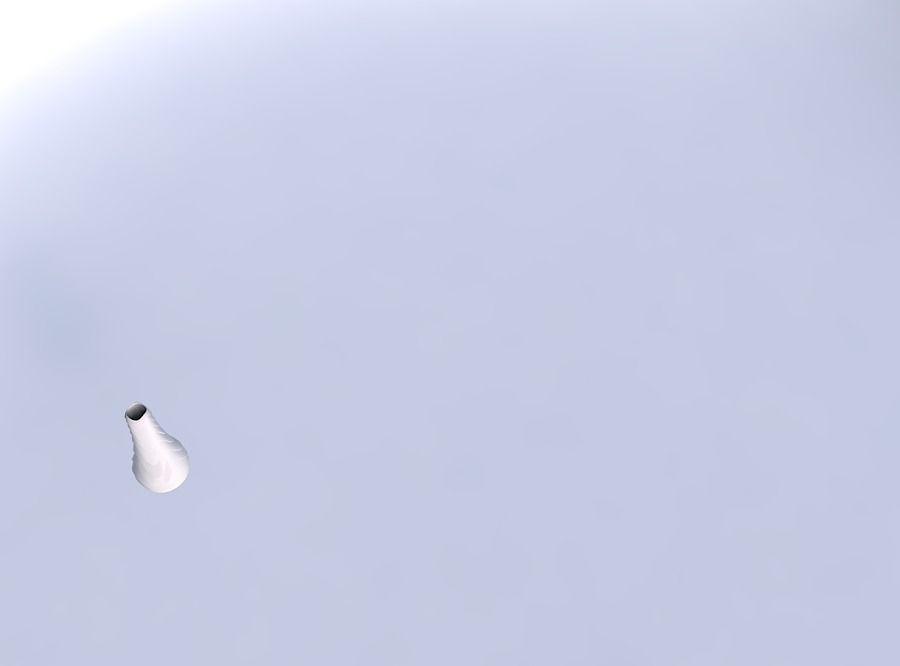 Vase curved 2 with horizontal wavy inverted layers 3D print model_1