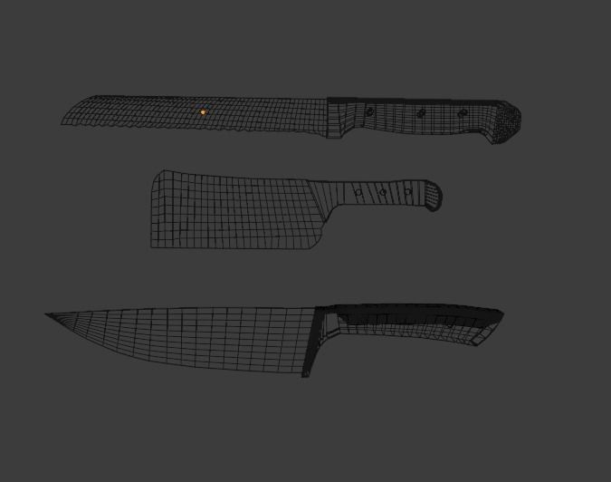 Knifes pair of headphones 3D print model_7