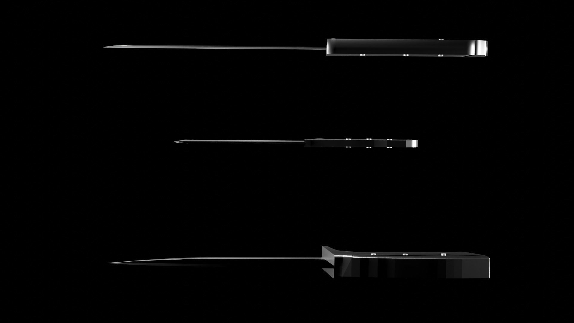 Knifes pair of headphones 3D print model_1