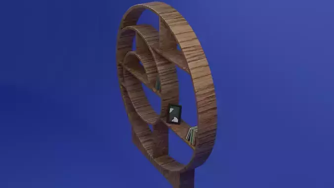 Modern Wood Bookshelf