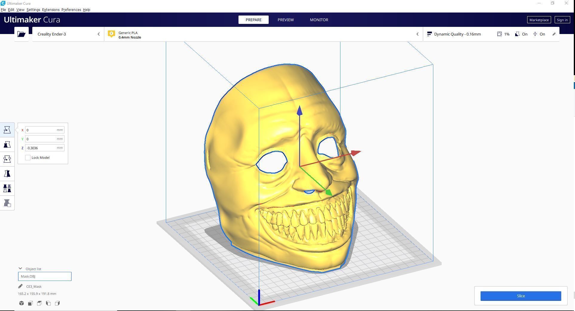Horror evil mask 3Dprinting file 3D print model_8