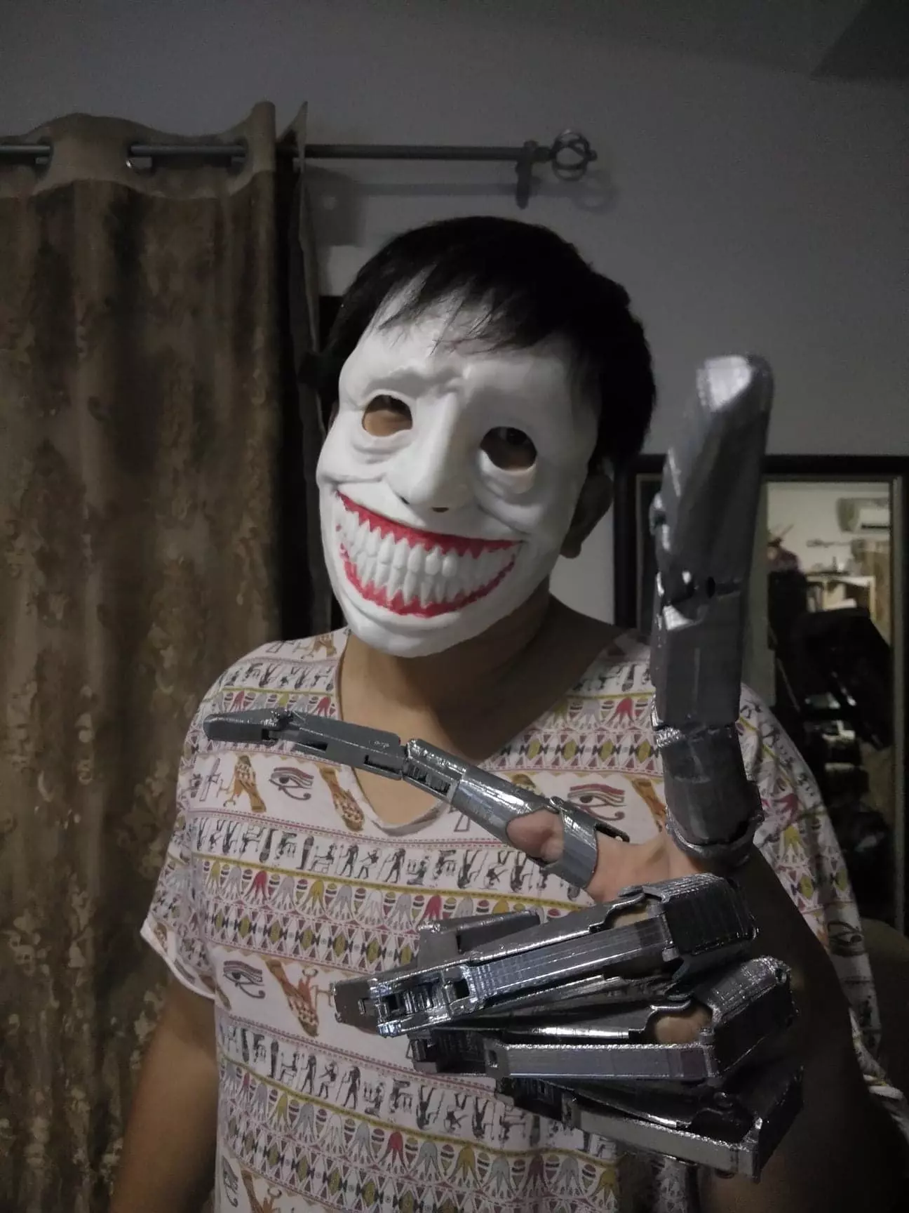 Horror evil mask 3Dprinting file 3D print model_0