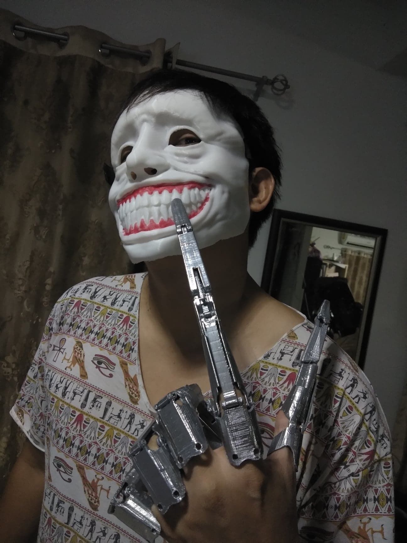 Horror evil mask 3Dprinting file 3D print model_2