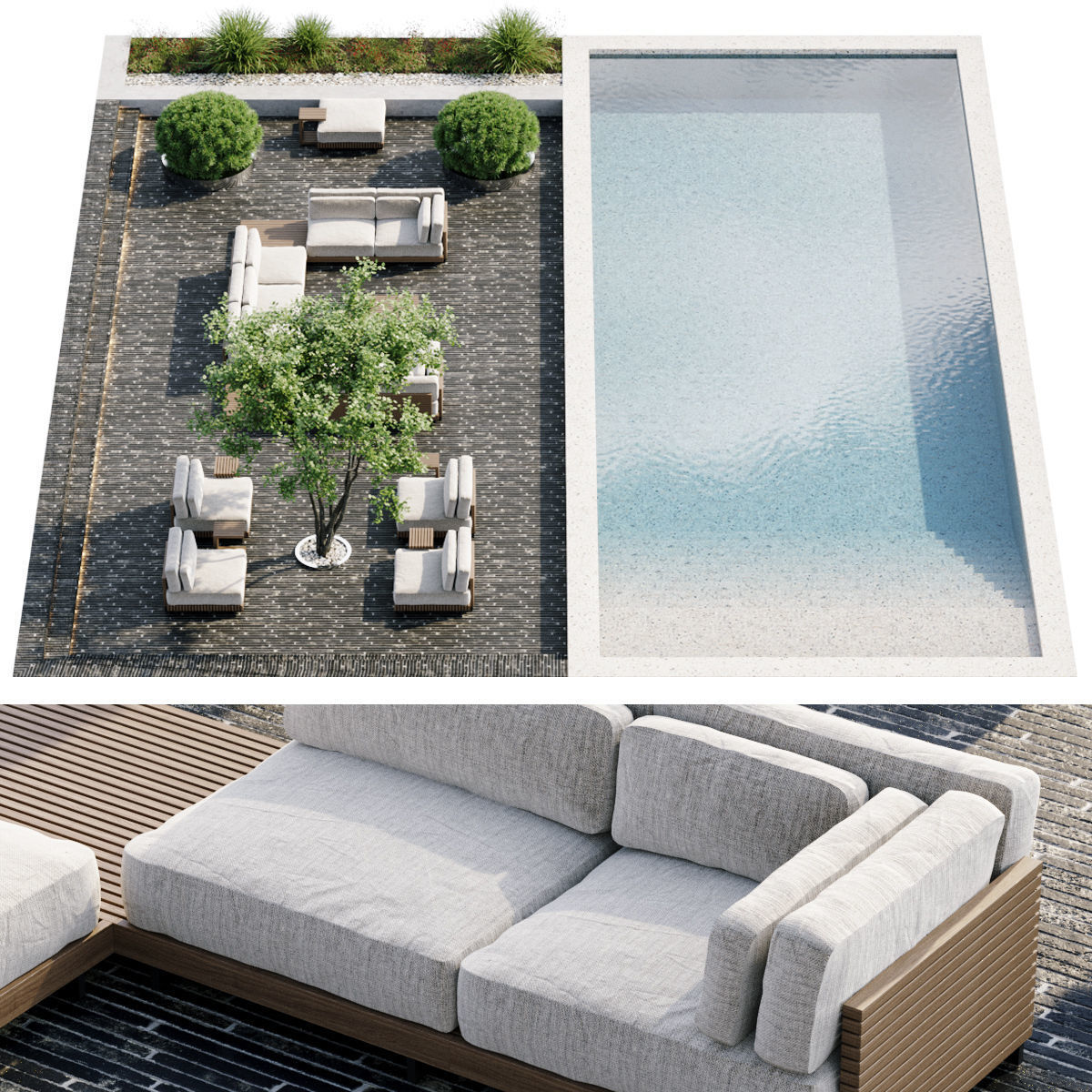 Swimming Pool 13-16m 3D model_2