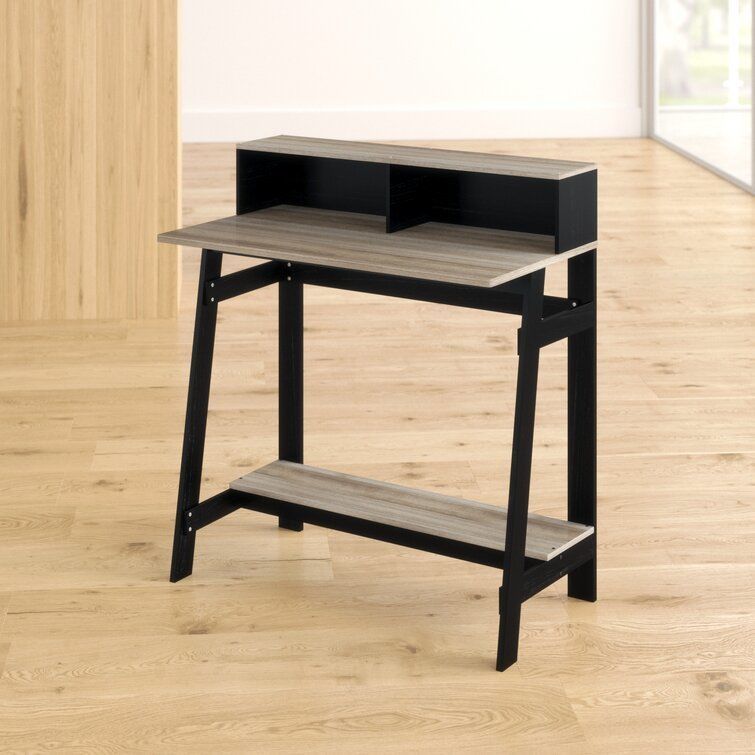 Annie Secretary Desk with Hutch - 2 Colour 3D model_18