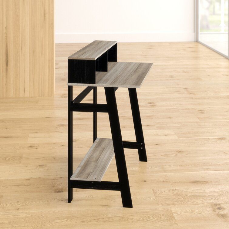 Annie Secretary Desk with Hutch - 2 Colour 3D model_23