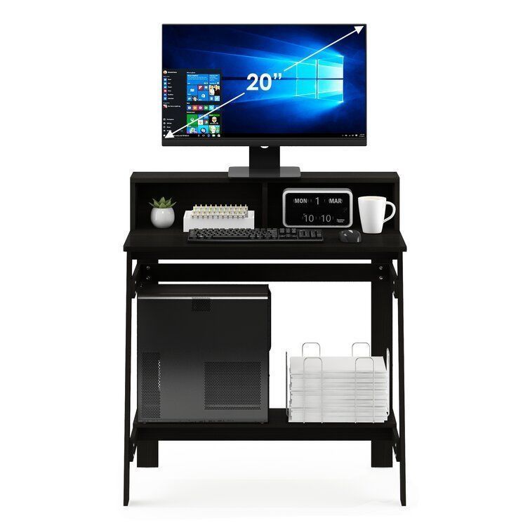 Annie Secretary Desk with Hutch - 2 Colour 3D model_15