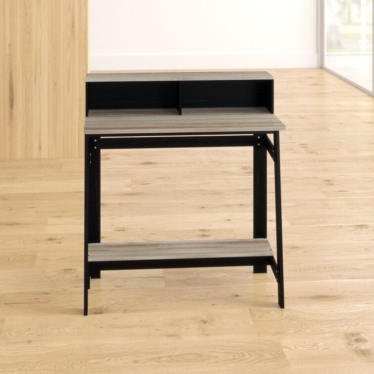 Annie Secretary Desk with Hutch - 2 Colour 3D model_20