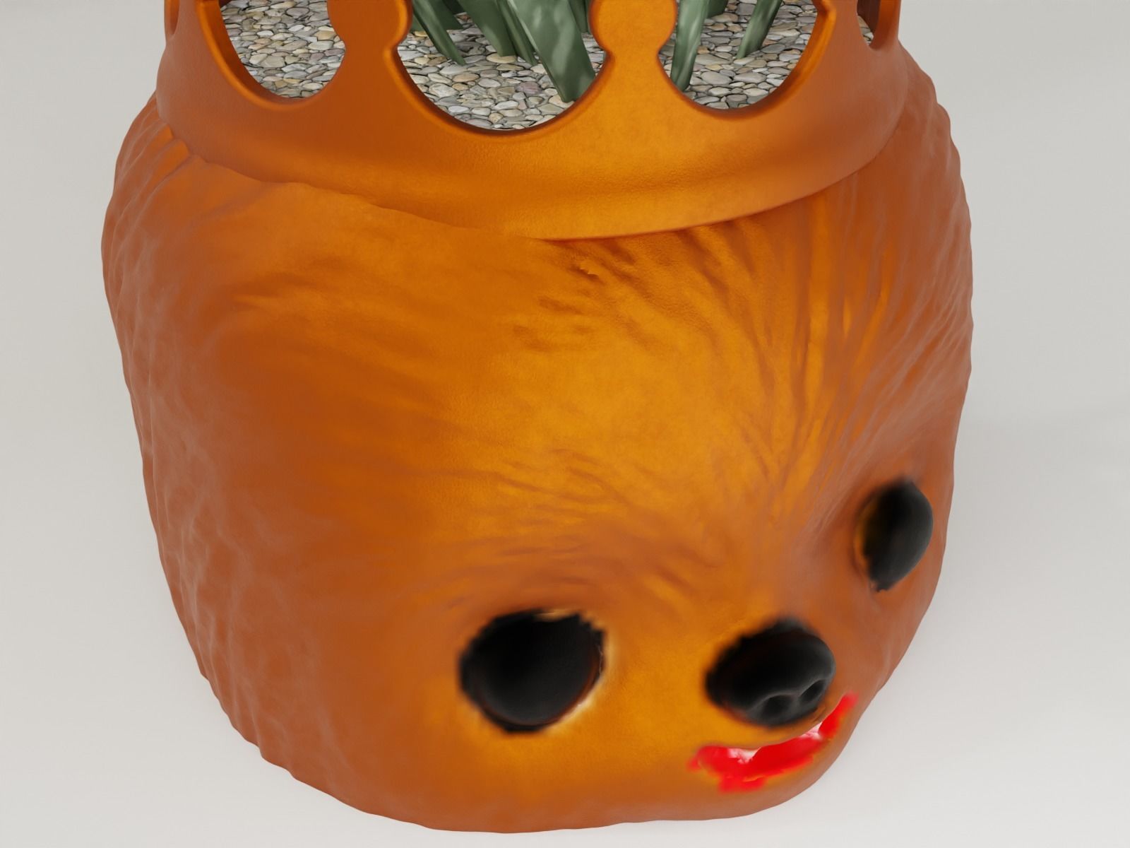 plant pot holder 90 Chewbacca 3D print model_2