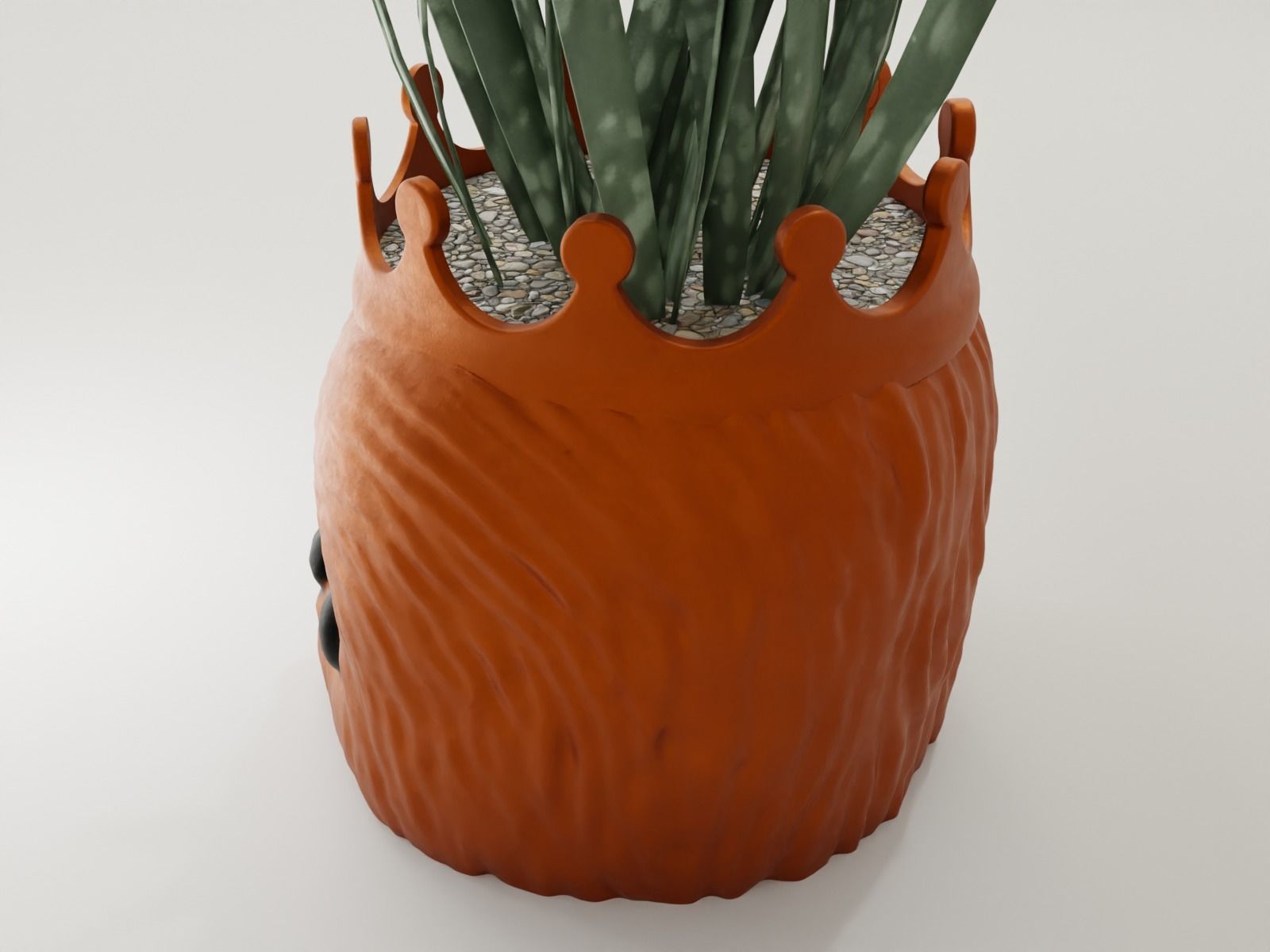 plant pot holder 90 Chewbacca 3D print model_3